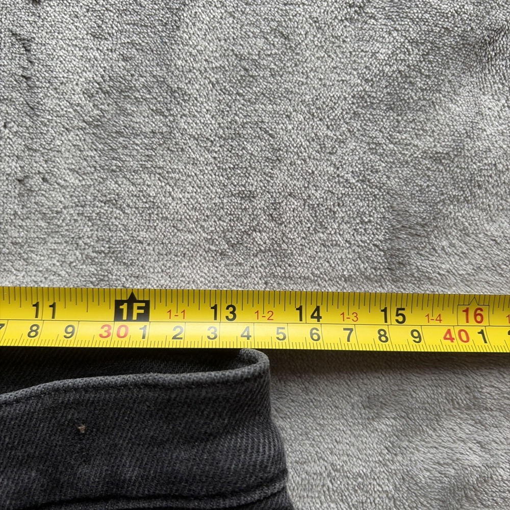 Madewell Mid-Rise Kick Out Jeans Womens 27 Black Dark Denim - Picture 4 of 7